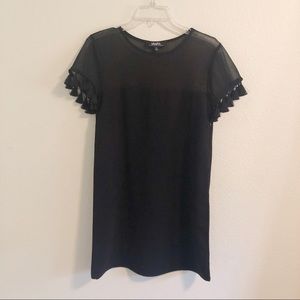 NWOT | Lulu’s | Black Tassel Mini Dress
